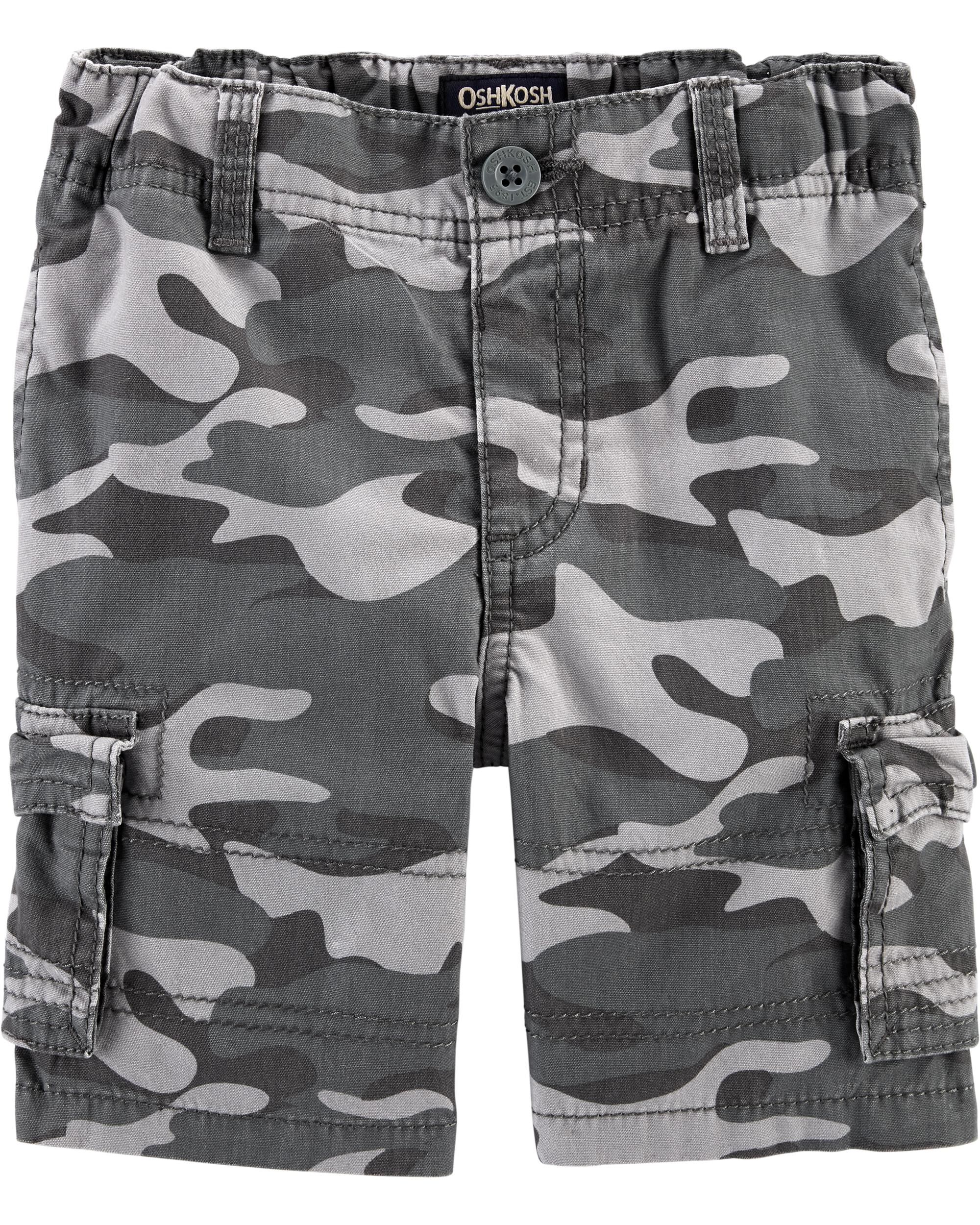 Gray camo cargo shorts Clearance