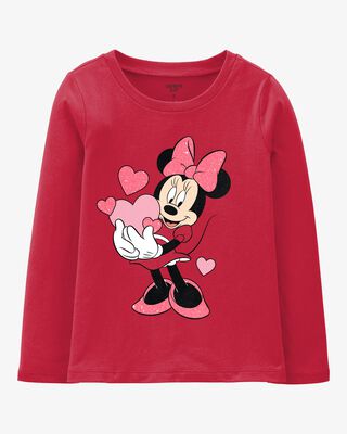 Product image 1 of Kid Minnie Mouse Valentine's Day Tee - Red