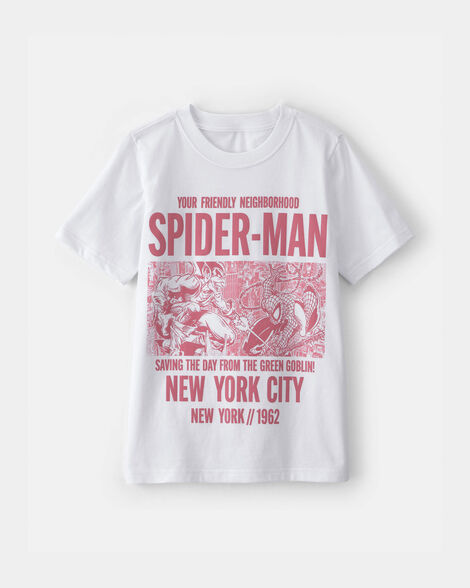 boys ©marvel spider-man graphic tee - white