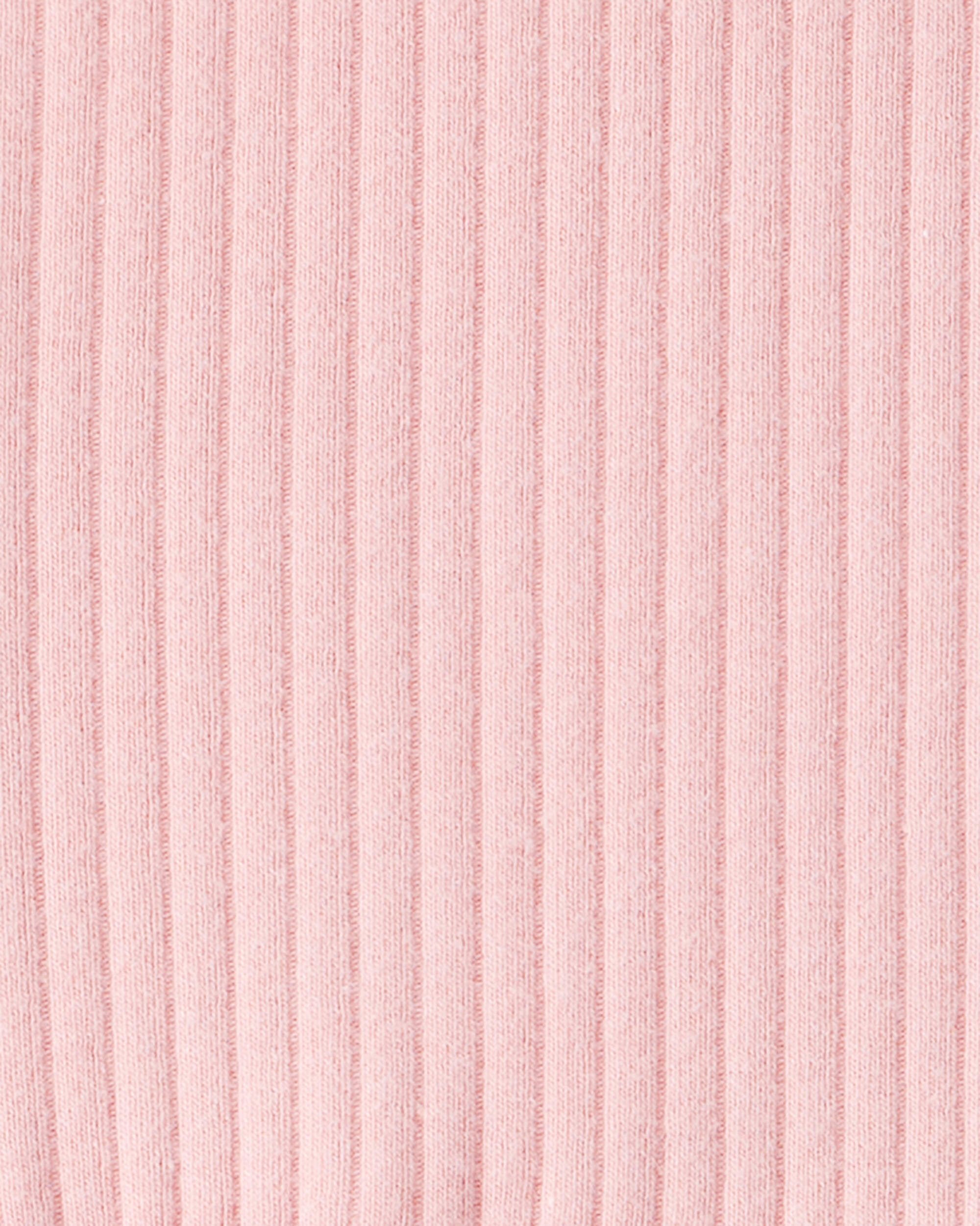 Baby Girl Long-Sleeve Peplum Top - Pink
