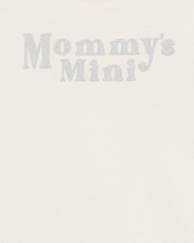 Product image 2 of Baby "Mommy's Mini" Short-Sleeve Bodysuit - Cream