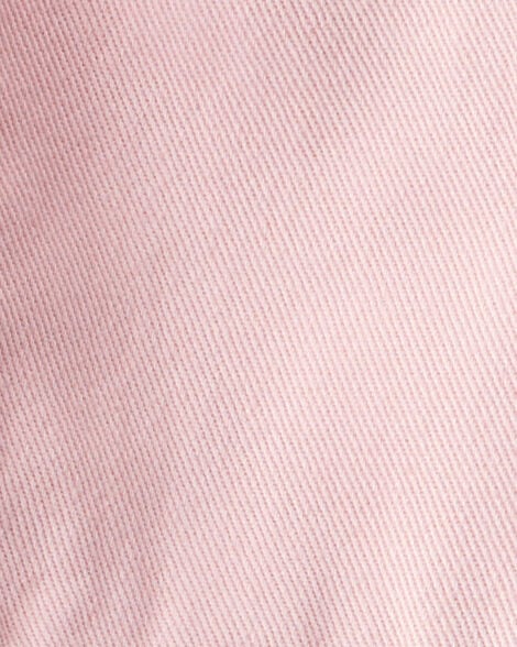 Baby Girl Cotton Cargo Joggers - Pink