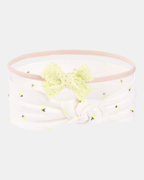 baby girl 2-pack headwraps - yellow