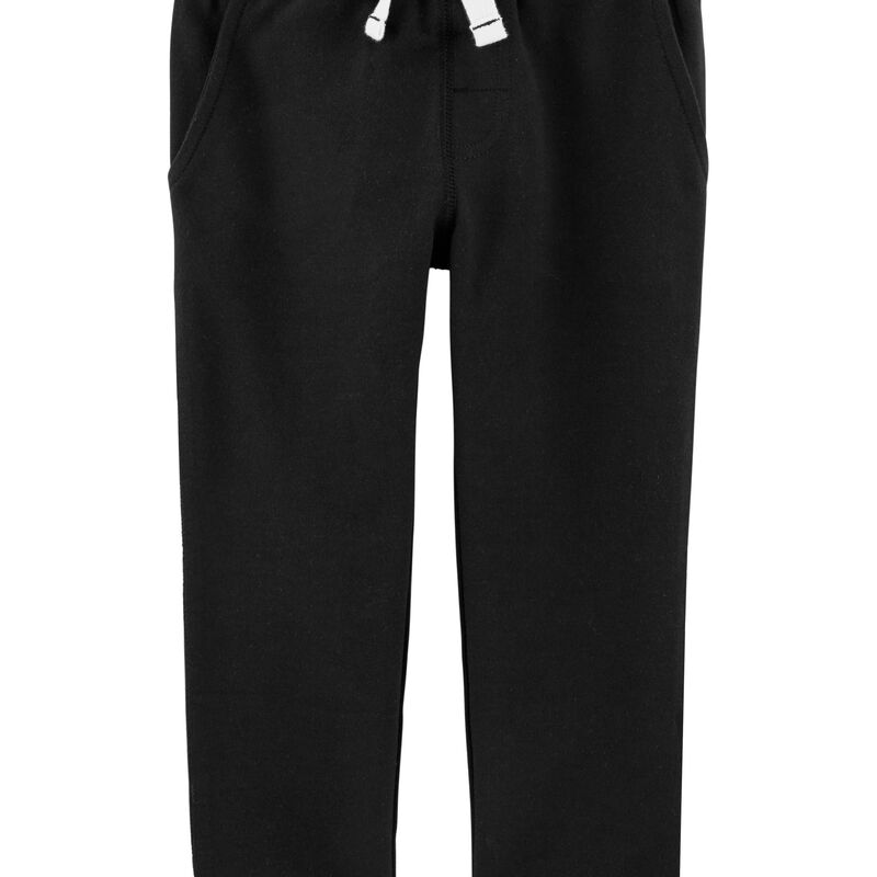 Toddler Black Pull-On French Terry Pants | carters.com