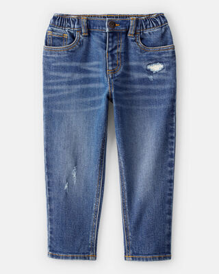 Product image 1 of Toddler Boy Mid-Rise Distressed Denim Jeans - Blue