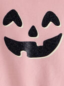 Pink - Toddler Halloween Pumpkin Crew Neck Sweatshirt - Pink, Selected