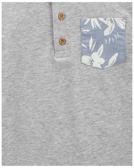  Product image 2 of Kid Henley Pocket Tee