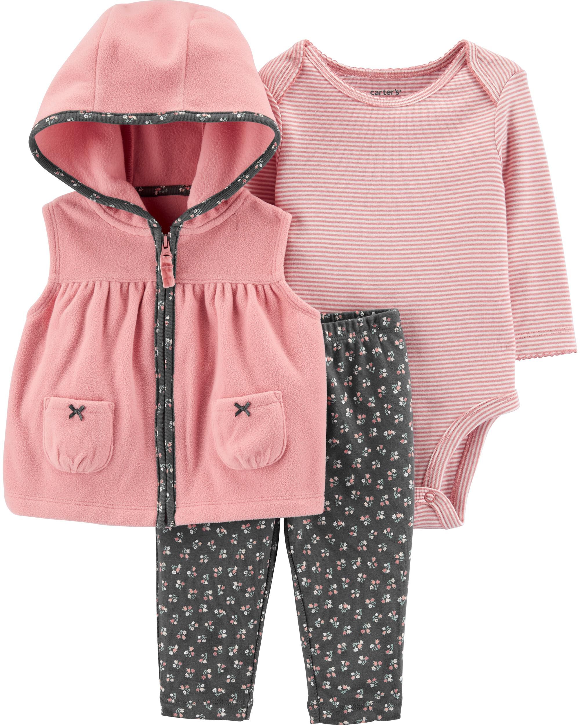 baby girl carter's floral bow dress