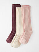 Multi - Toddler 3-Pack Knee-High Slip Resistant Socks, Selected