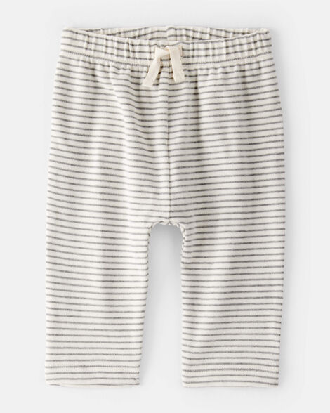 baby boy striped pants - grey