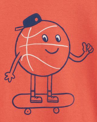 Product image 2 of Toddler Basketball Short-Sleeve Graphic Tee - Orange