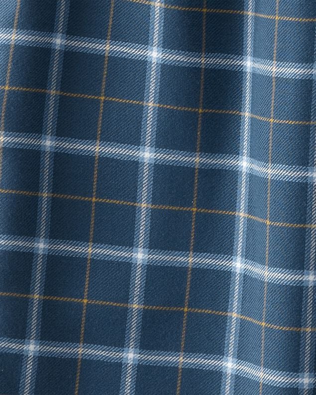 Product image 2 of Kid 2-Piece Plaid Loose Fit Coat-Style Pajamas - Navy