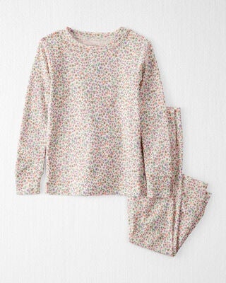 Product image 1 of Toddler Floral Print Organic Cotton 2-Piece Pajamas