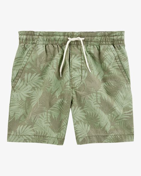  Product image 1 of Kid Tropical Print Pull-On Bermuda Short - Green