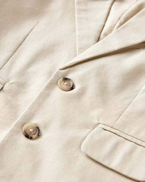 Product image 2 of Toddler Linen Blazer Made With Organic Cotton - Khaki