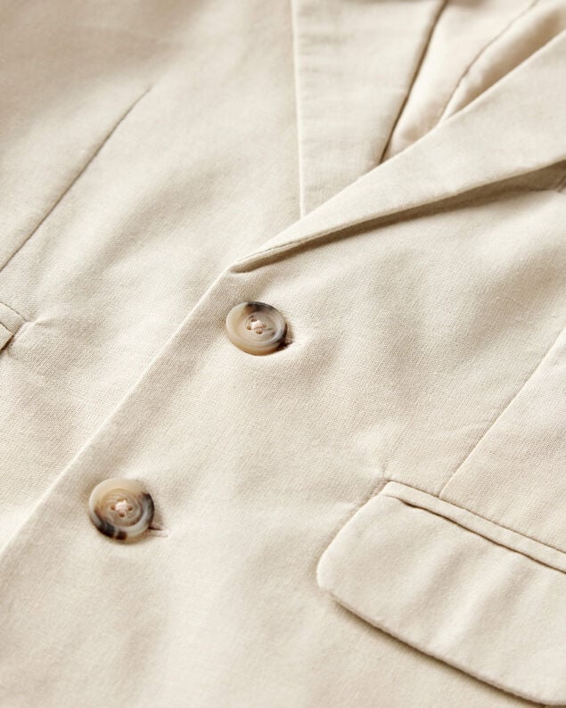 Product image 2 of Toddler Linen Blazer Made With Organic Cotton - Khaki