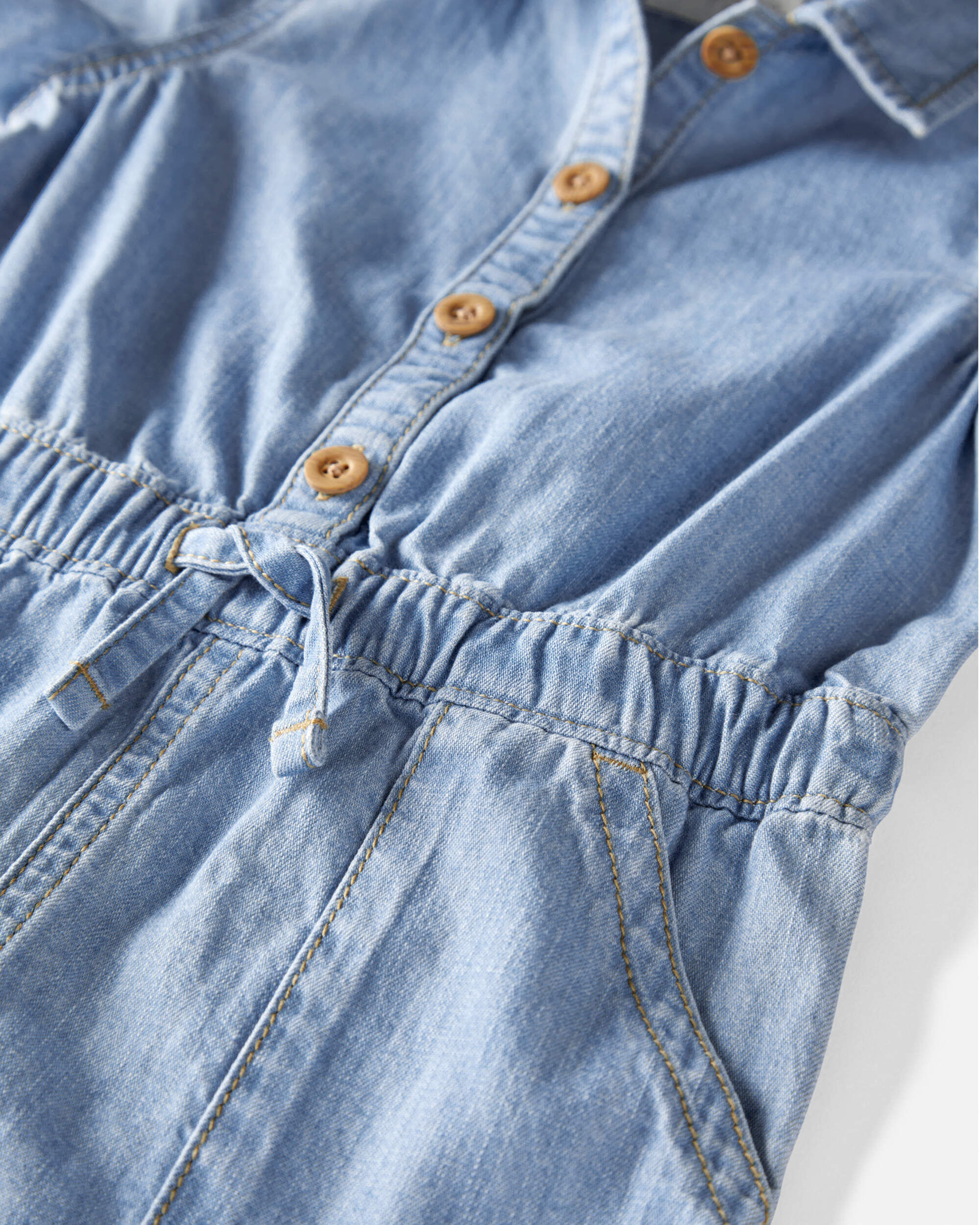 人気ランキング1位～（売れ筋商品） Cotton Organic Toddler Chambray Planet Little - Romper ロンパース・カバーオール