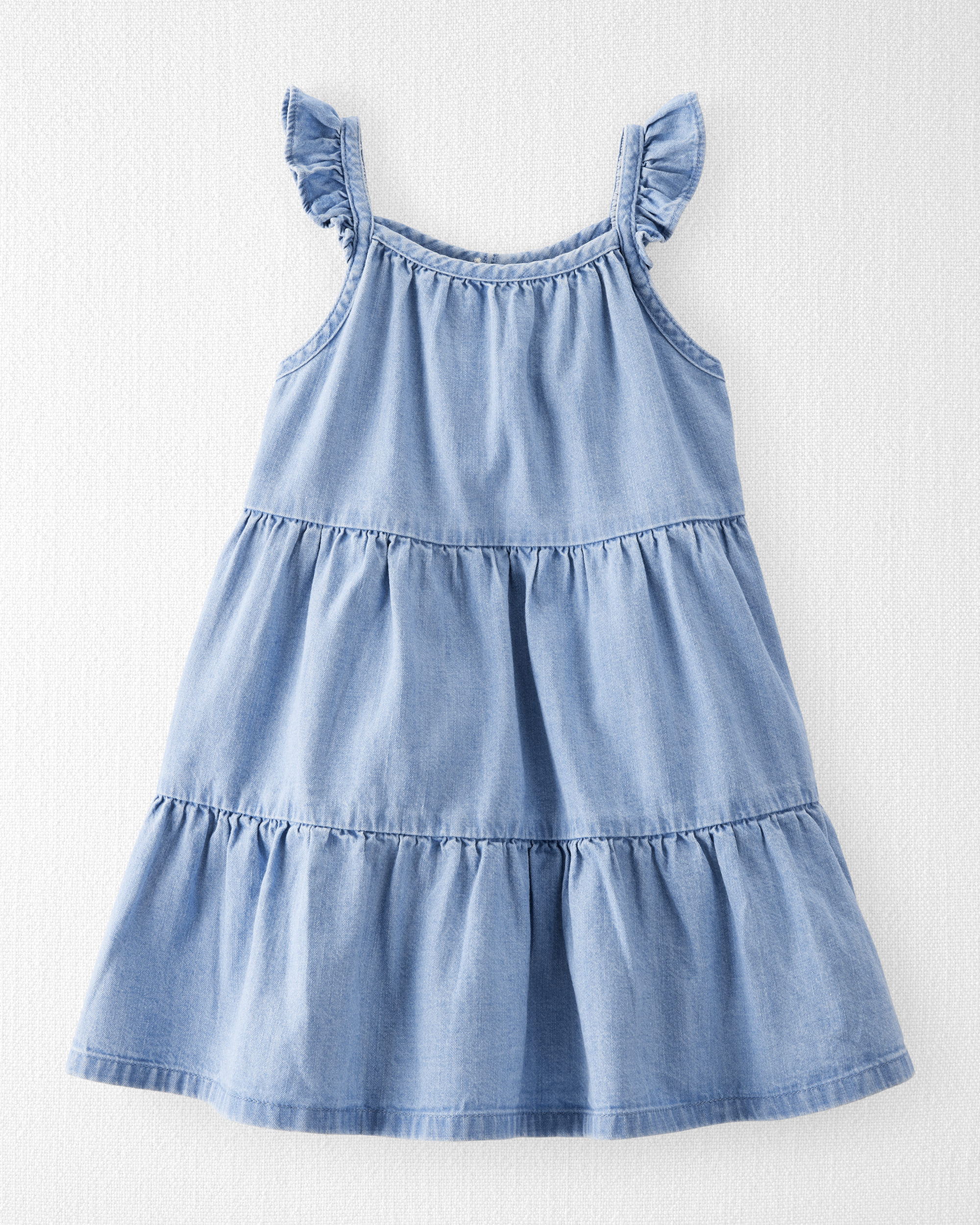 Toddler Organic Cotton Chambray Dress