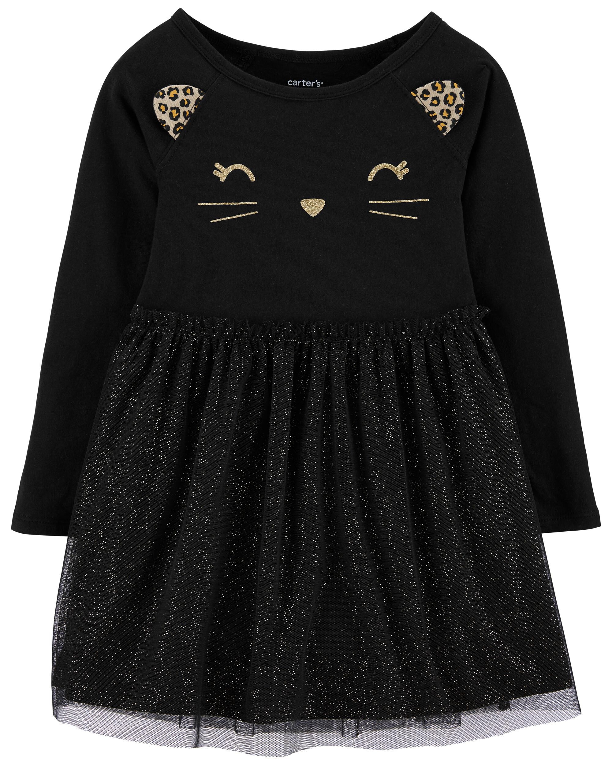 Carters halloween cat jersey dress Clearance