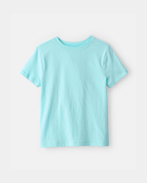 kid solid t-shirt - blue