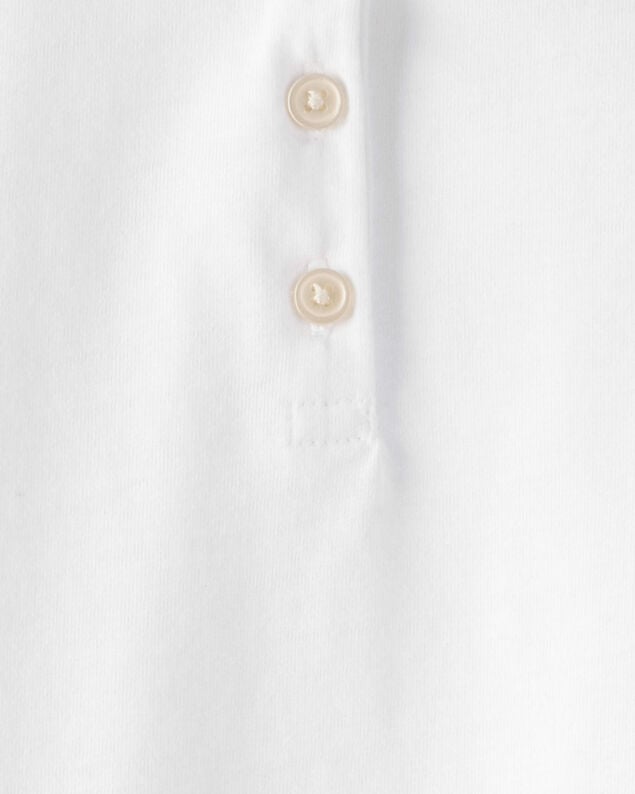 Product image 2 of Toddler Pique Uniform Polo Shirt -  White