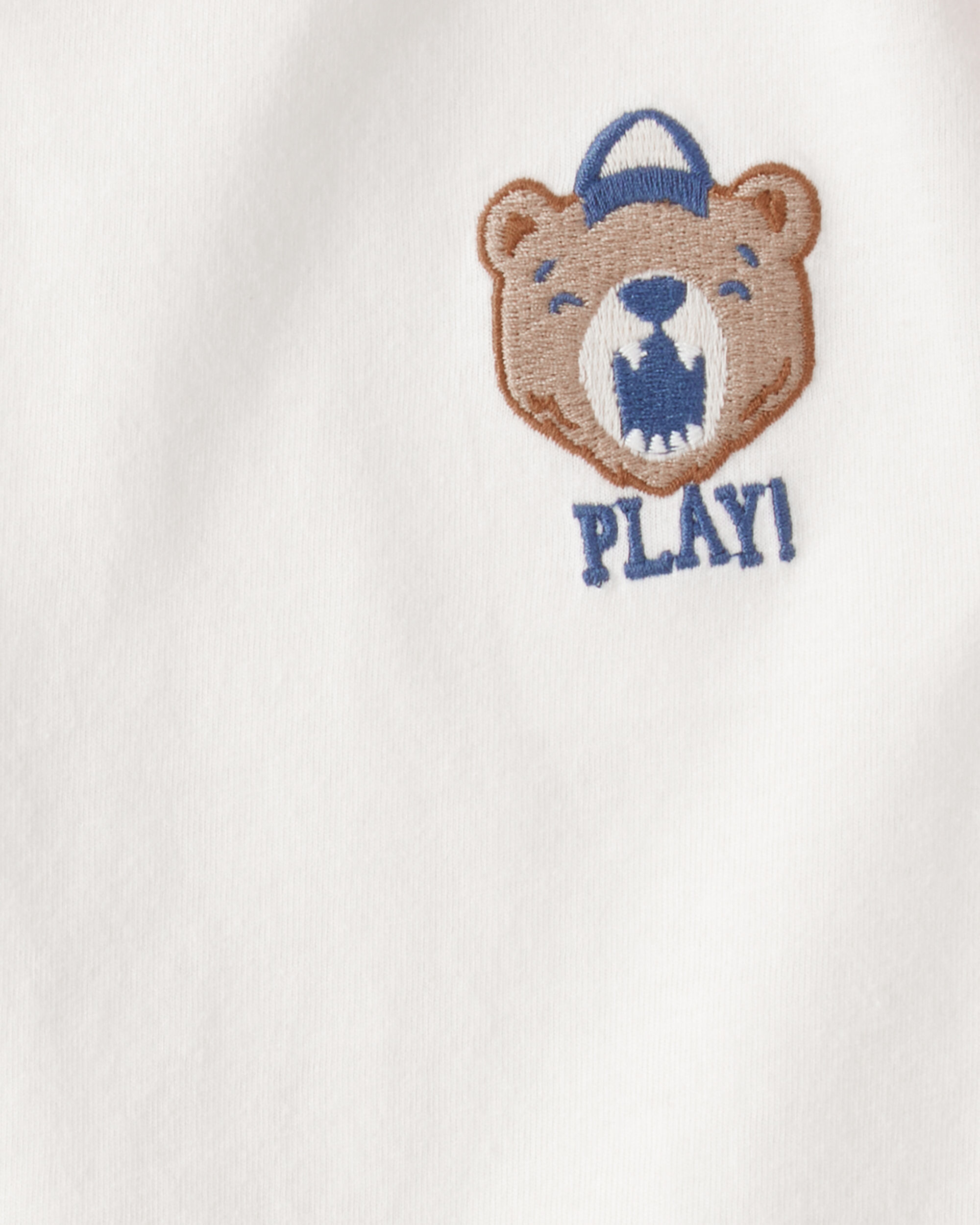 Toddler Boy Bear Short-Sleeve Graphic Tee - White