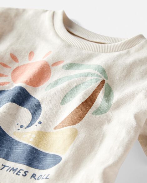  Product image 2 of Baby Organic Cotton Beach-Print Tee