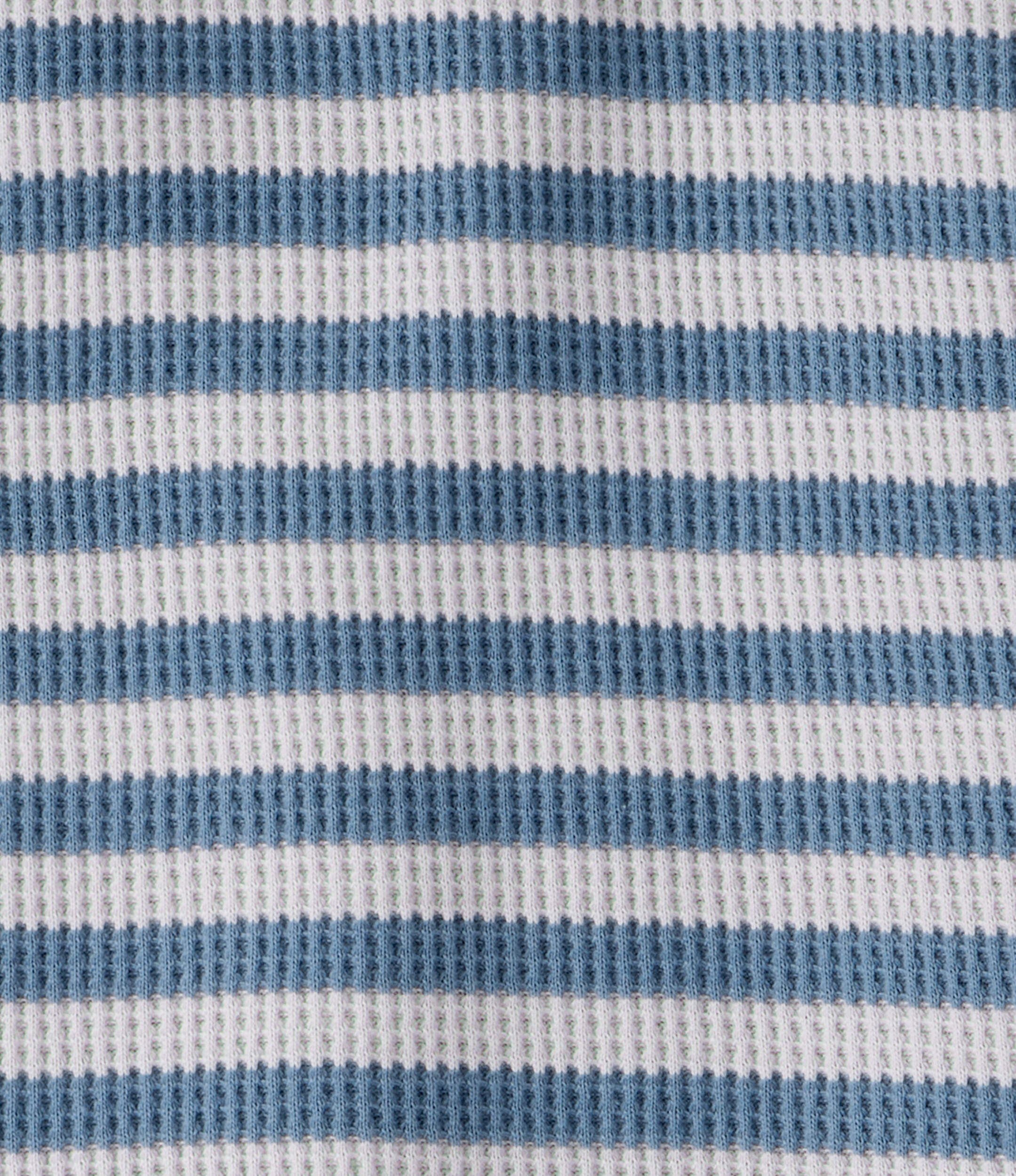 Toddler Striped Waffle Knit Pajamas Made with Organic Cotton