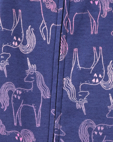  Product image 2 of Toddler 1-Piece Unicorn 100% Snug Fit Cotton Footie Pajamas