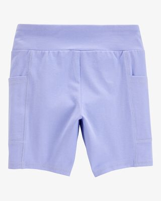 Product image 2 of Kid High-Rise Bike Shorts - Purple