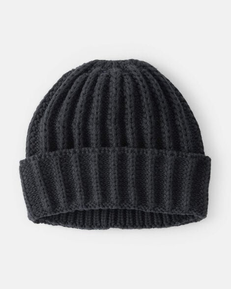 baby beanie - black