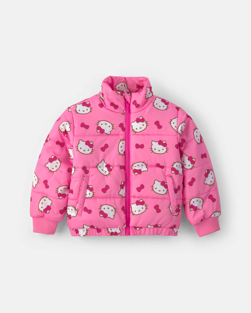 Carter's girls hello kitty® puffer jacket 4 Pink