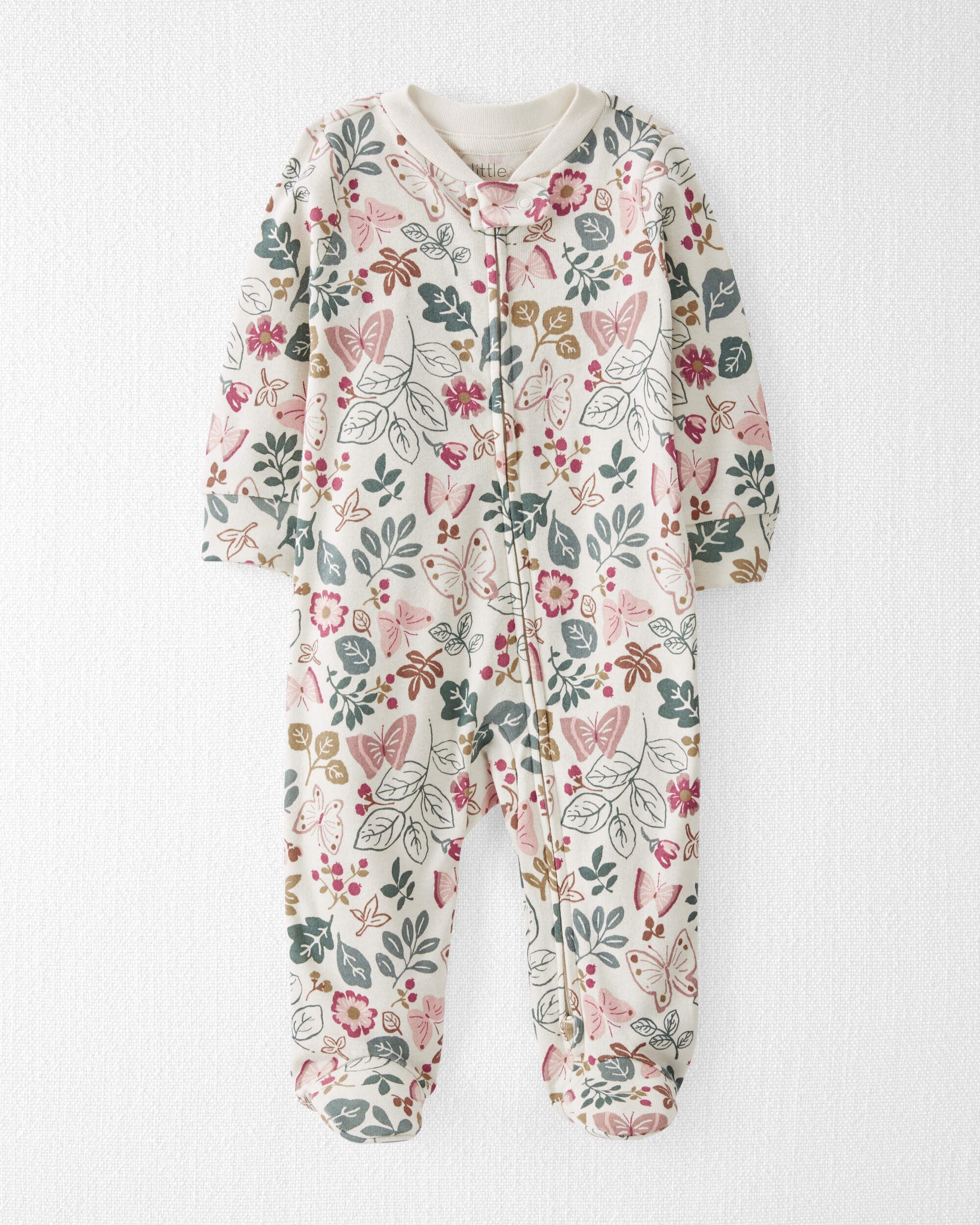 Baby Organic Cotton Striped Sleep Play Pajamas Little Planet Carter s