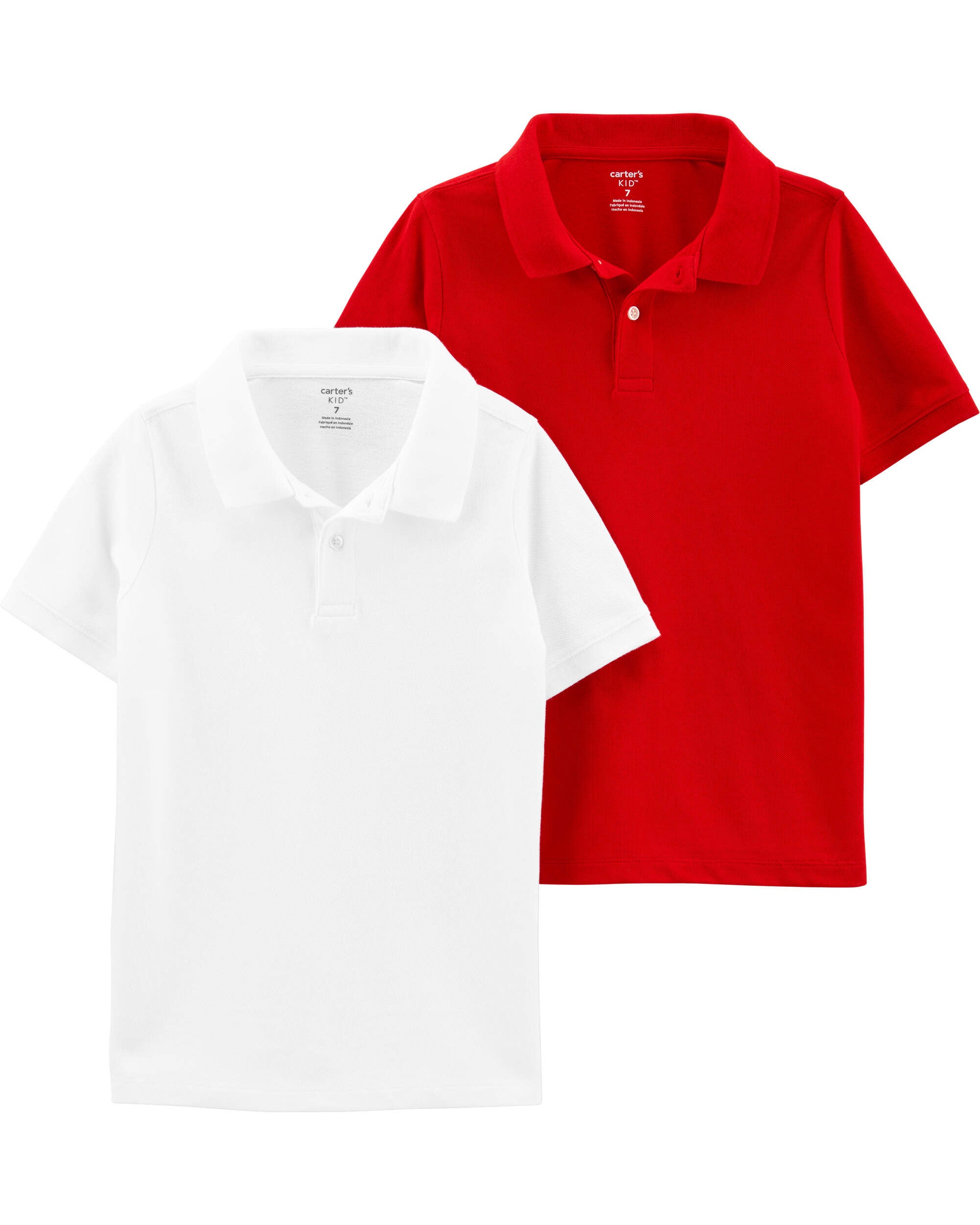 Kid 2 Pack Pique Polos