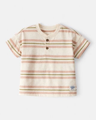 Baby Striped Short-Sleeve Romper
