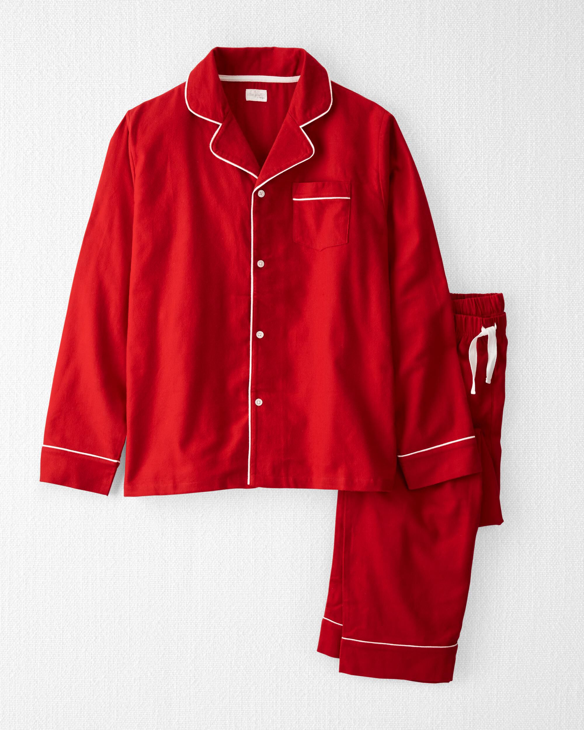 Adult Organic Cotton Button Front Pajamas Set Little Planet Carter s