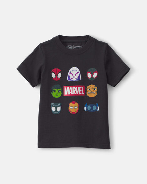 toddler boy ©marvel graphic tee - grey