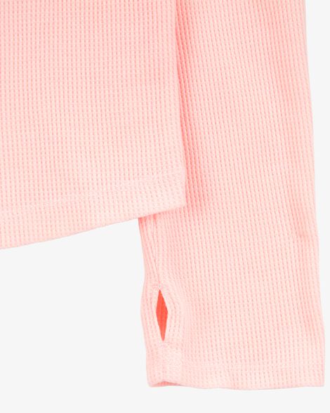  Product image 2 of Kid Waffle Knit Long-Sleeve Tee - Pink