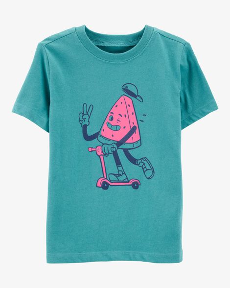 Toddler Watermelon Short-Sleeve Graphic Tee - Green - OshKosh | Carter's