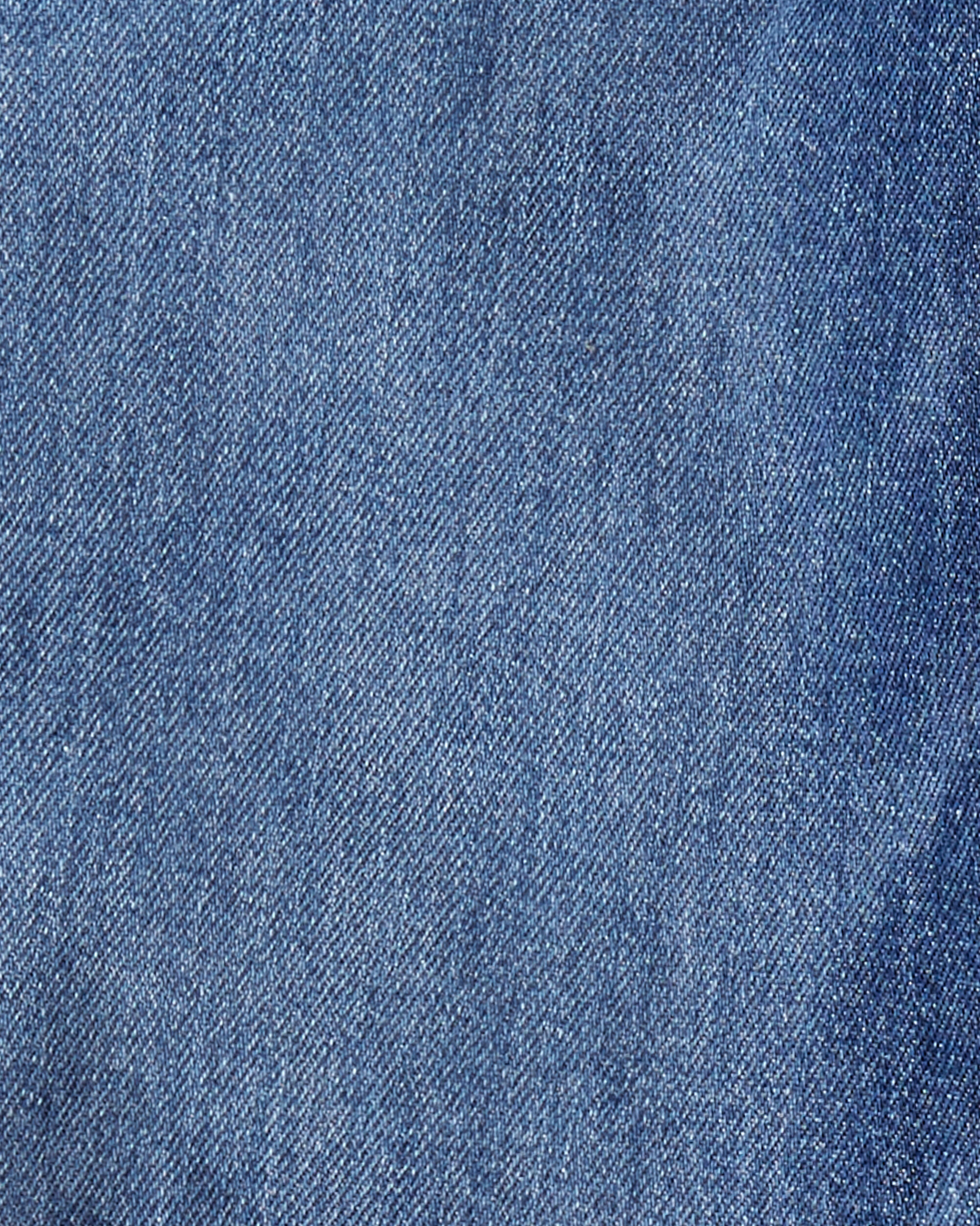 Girls Denim Barrel Jeans - Blue