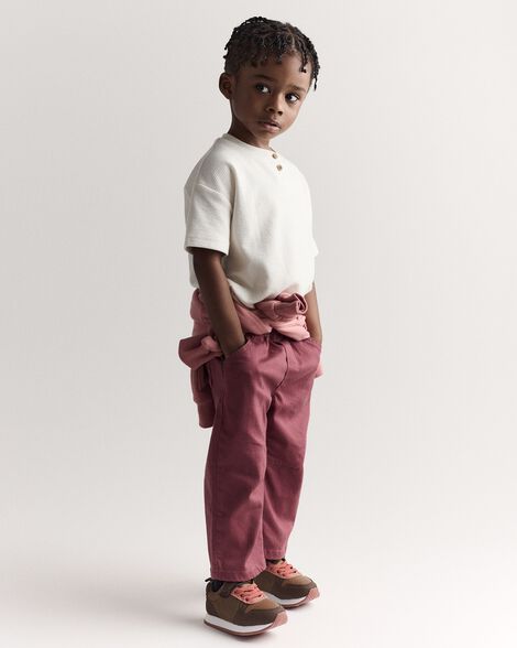 Toddler Barrel Pant - Burgundy