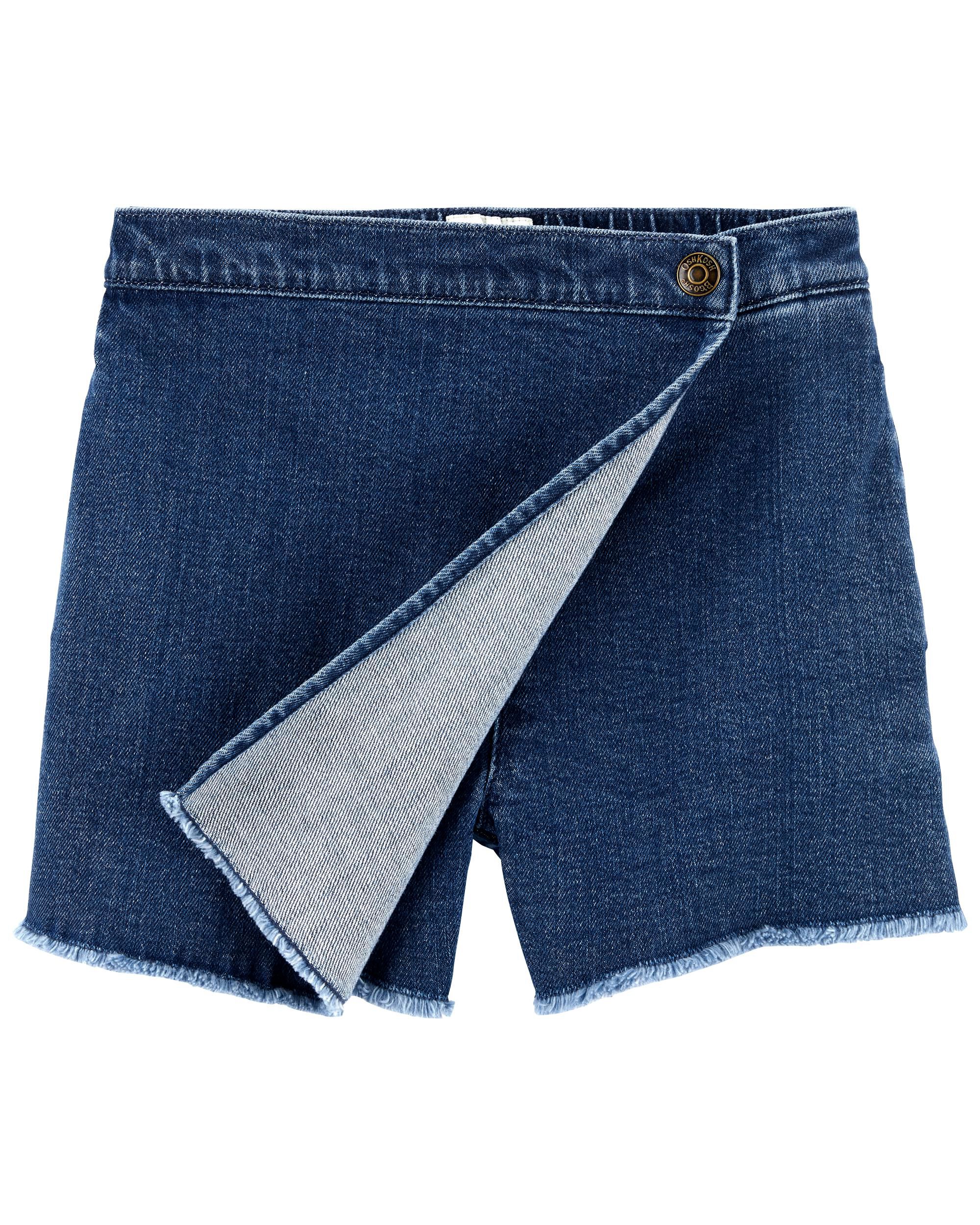 Gymboree PALM SPRINGS Skirt Skort Choice Denim Stripe Tiered Khaki NWT 3 4 5T 