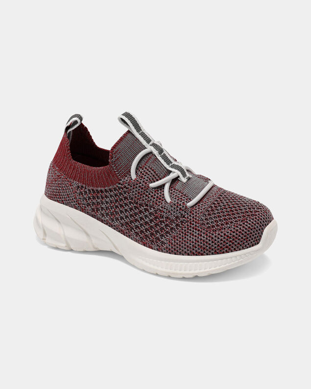 Product image 1 of Toddler Boy Pull-On Athletic Sneakers - Red/Grey