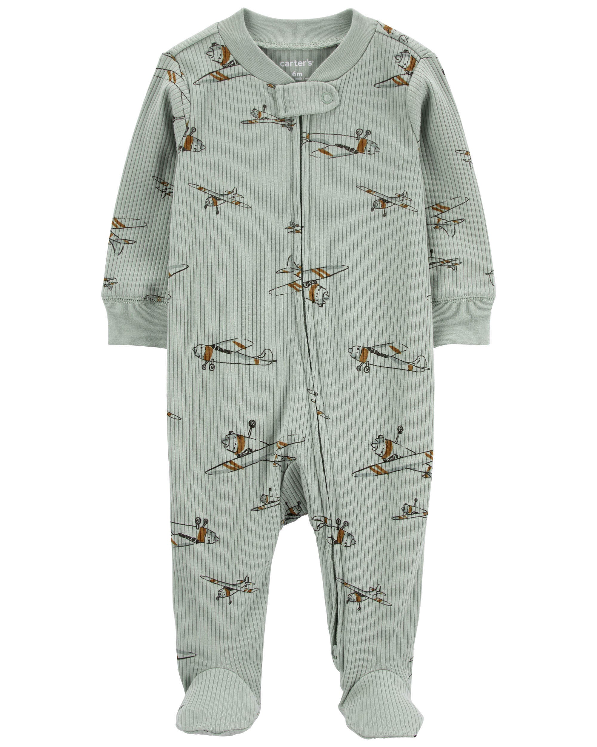 Baby Airplane 2 Way Zip Sleep Play Pajamas Carter s Carter s