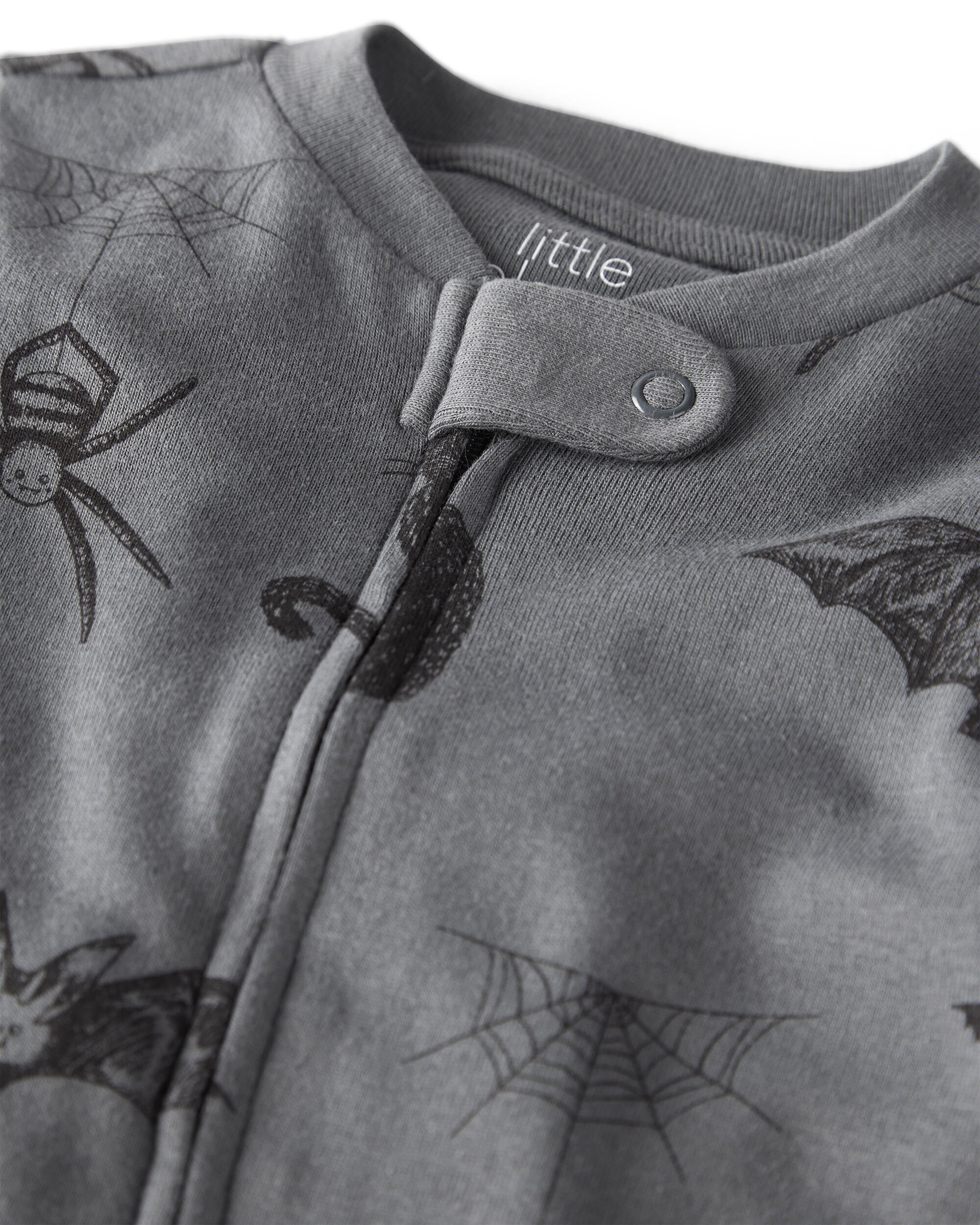 Baby Organic Cotton Sleep & Play Pajamas in Spooky Creatures Print