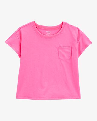 Product image 1 of Kid Solid Short-Sleeve Fashion Top - Pink