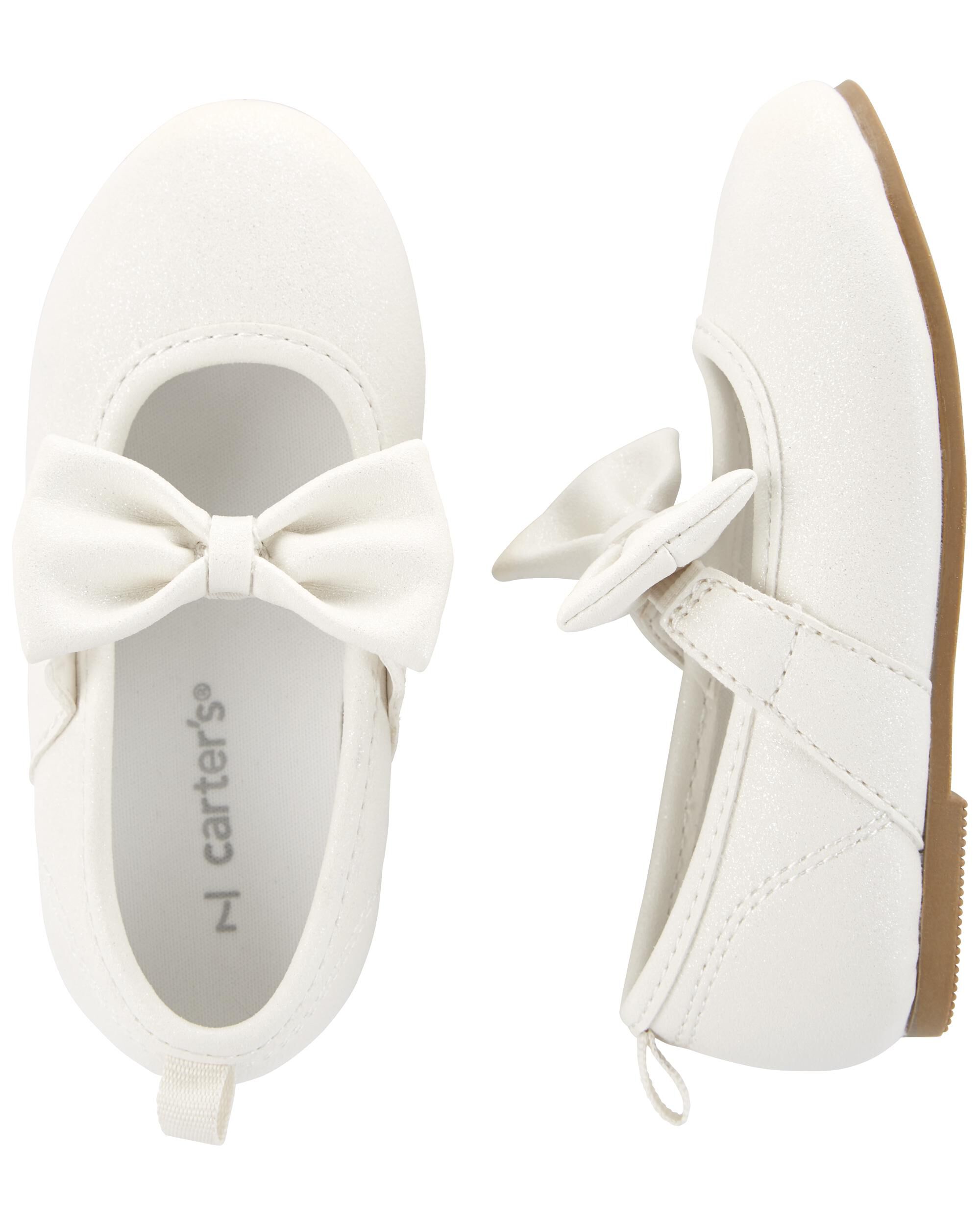 NWT Carter's Toddler Girl Size 5 8  Green Flats Shoes Gold Heart PICK SIZE NEW 