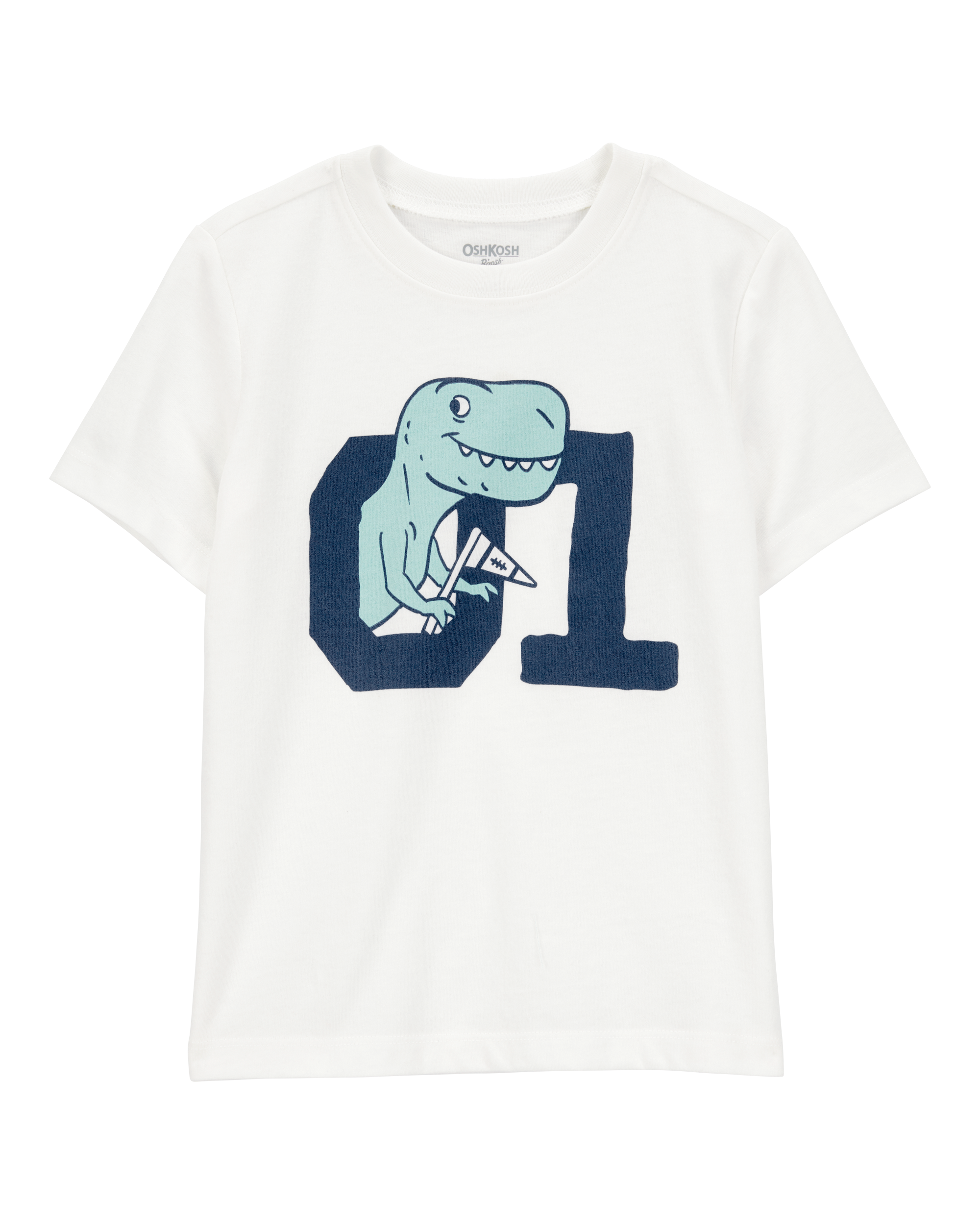 Toddler Dino Short-Sleeve Graphic Tee - Ivory