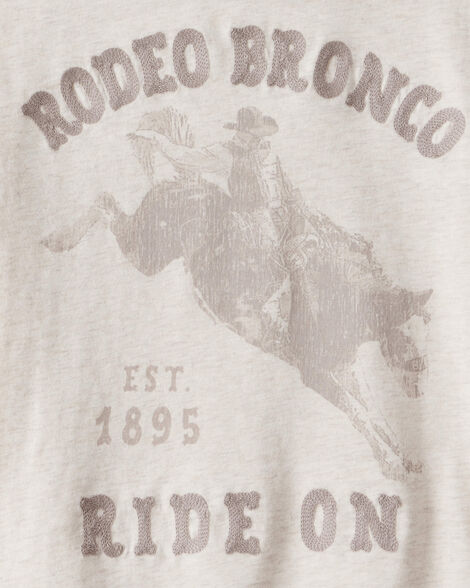 Product image 4 of Boys Western Rodeo Short-Sleeve Graphic Tee - Ivory