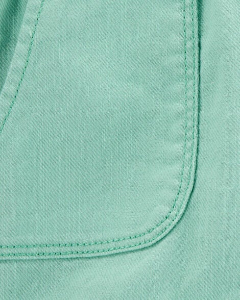  Product image 3 of Toddler Pull-On Twill Shorts - Turquoise